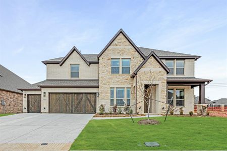 New construction Single-Family house 4021 Eagles Bluff Rd, Midlothian, TX 76065 Bellflower II- photo 1 1