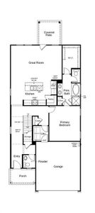 This floor plan features 4 bedrooms, 2 full baths, 1 half bath and over 2,400 square feet of living space.