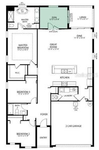 Floor Plan Drexel A with Den