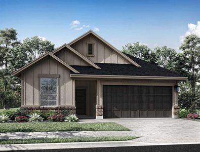 New construction Single-Family house 7551 Rainflower Field Drive, Cypress, TX 77433 Yellowstar- photo 0