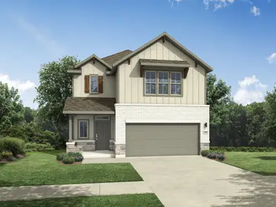New construction Single-Family house 194 Hornet St, Elgin, TX 78621 plan Oak | Trinity Ranch - image