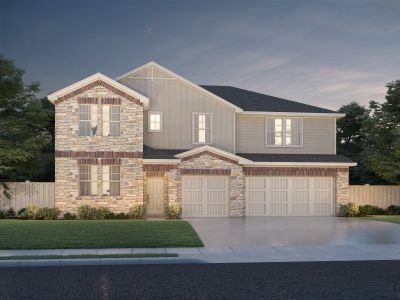 New construction Single-Family house 114 Divisadero Dr, Hutto, TX 78634 The Revere (570)- photo 0