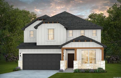 New construction Single-Family house 357 Wild Creek Rd, Seguin, TX 78155 plan Saddlebrook - image