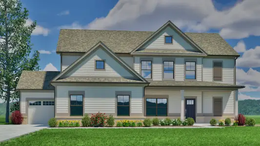 New construction Single-Family house 1095 Tupelo Ln, Loganville, GA 30052 plan (GA)Hayden A.4 3 Front Entry - image