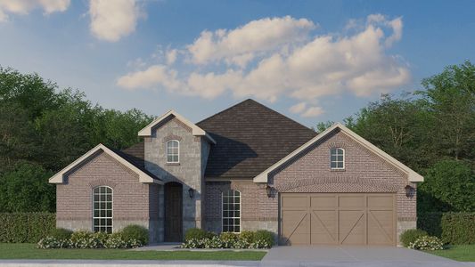 Plan 1688 Elevation A with Stone