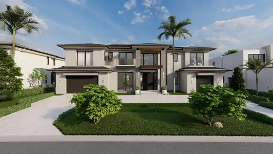 New construction Single-Family house 425 S Maya Palm Dr, Boca Raton, FL 33432 - image