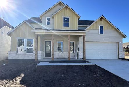 New construction Single-Family house 300 Sage Thrasher Circle, Dripping Springs, TX 78620 Hathaway Homeplan- photo 0