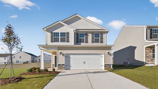 New construction Single-Family house 121 Hanging Elm Ln, Fuquay Varina, NC 27526 plan Thomas - image