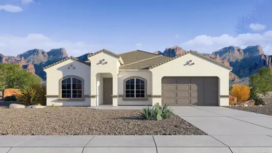 New construction Single-Family house 15476 W Desert Hollow Dr, Surprise, AZ 85387 null- photo 1 1