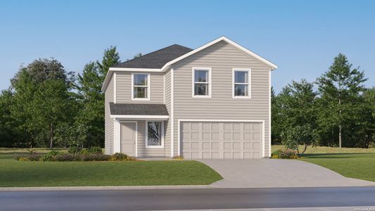 New construction Single-Family house 5959 Consider Trl, Von Ormy, TX 78073 plan Barlow - image