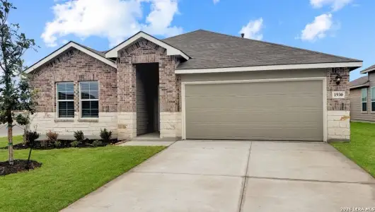 New construction Single-Family house 1930 La Grande Jatte, San Antonio, TX 78253 plan The Irvine - image