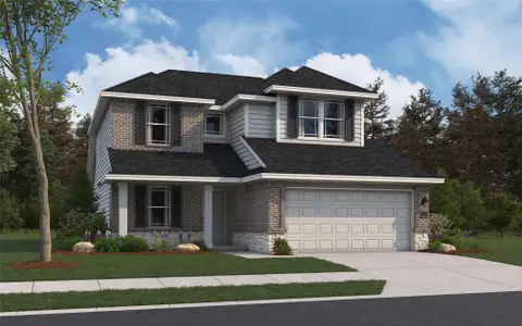 New construction Single-Family house 15921 Cy Young Ct, Splendora, TX 77372 plan Polk - image