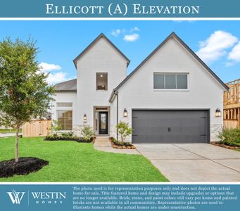 New construction Single-Family house 5802 Silver Perch Ln, Manvel, TX 77578 The Ellicott- photo 0