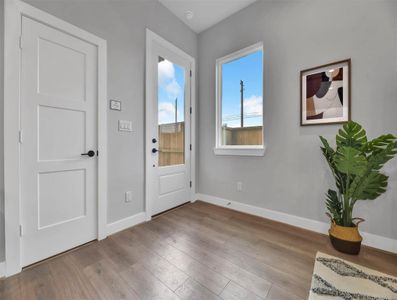 Light filled front entryway greets you.