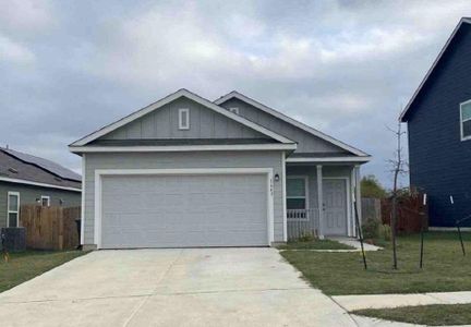 New construction Single-Family house 1643 Soapstone Pass, San Marcos, TX 78656 Drexel- photo 0