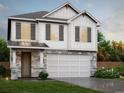 New construction Single-Family house 14743 Prairie Clover, San Antonio, TX 78253 plan Marigold - image