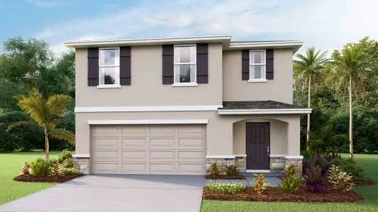 New construction Single-Family house 15028 Coltman Hill Pl, Wimauma, FL 33598 plan Robie II - image