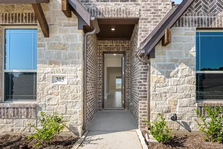 New construction Single-Family house 305 Aurora Hills Trl, Burleson, TX 76028 Caraway- photo 0