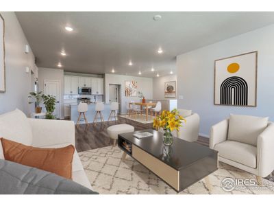 LIVING ROOM AND KITCHEN