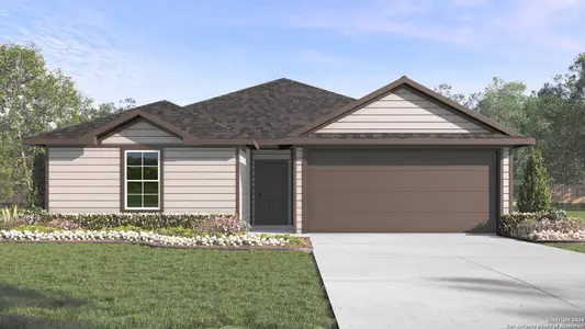 New construction Single-Family house 1109 Argonne Frst, Seguin, TX 78155 The Bellvue- photo 0