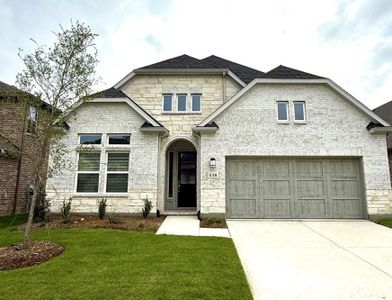 New construction Single-Family house 538 Ardsley Park Dr, Oak Point, TX 75068 Merlot- photo 0