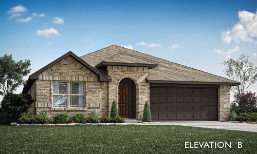 Elevation B. 2,132sf New Home in Aubrey, TX