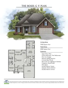 New construction Single-Family house 317 Dove Ct, Bridge City, TX 77611 plan Roses V G - image
