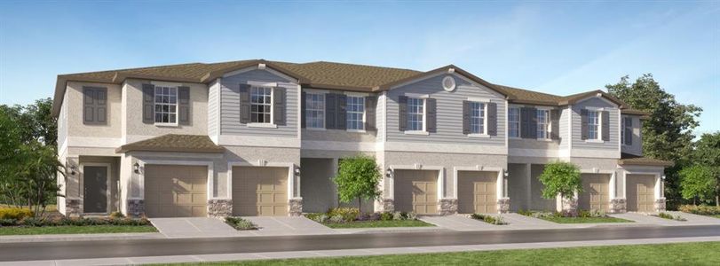 New construction Townhouse house 2575 Sunray Venus Way, Ruskin, FL 33570 - photo 0