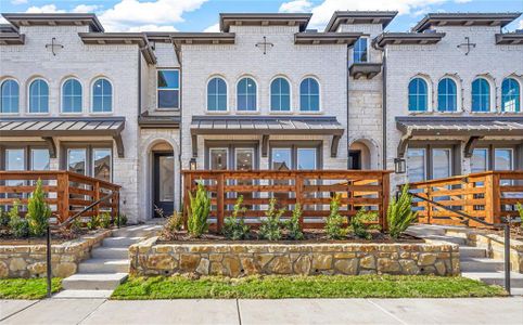 New construction Townhouse house 8117 Legacy Oak Drive, McKinney, TX 75071 Berkley Plan- photo 0