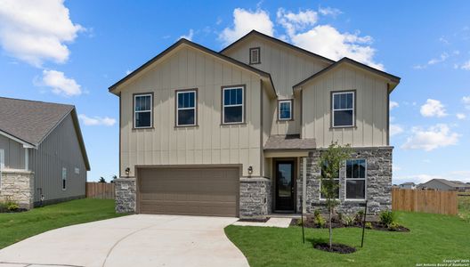 New construction Single-Family house 1520 Upwell Crk, New Braunfels, TX 78130 plan Stream View - image