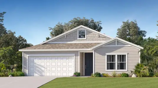 New construction Single-Family house 2421 Morganza Wy, Green Cove Springs, FL 32043 plan Abaco II- 2 car version - image