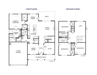New construction Single-Family house 20 Fairoaks Ct, Covington, GA 30016 plan (GA) Brooks A.1 2 Front Entry - image