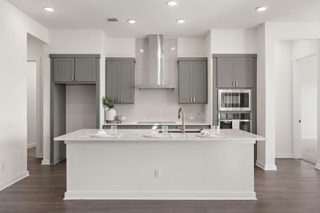 Gorgeous chefs kitchen with built in appliances!