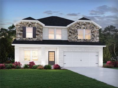 New construction Single-Family house 7234 Baritone Blvd, Fairburn, GA 30213 plan Brentwood - image