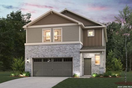 New construction Single-Family house 6559 Bufflehead Bnd, Leon Valley, TX 78240 plan Harper - 1952 - image