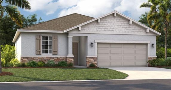 New construction Single-Family house 811 Pebble Crest Lane, Eagle Lake, FL 33839 Portland- photo 0