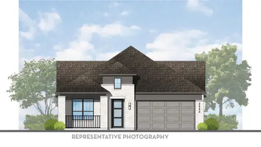 New construction Single-Family house 1883 El Pino St, Todd Mission, TX 77316 plan VanGogh Plan - image