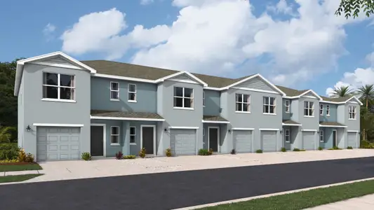 New construction Townhouse house 4019 Red Banks Ln, Bradenton, FL 34208 plan Pearson - image