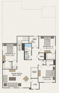 Pulte Homes, Caldwell floor plan