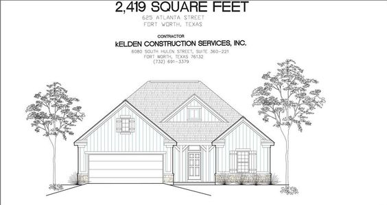 New construction Single-Family house 625 Atlanta Street, Fort Worth, TX 76104 - photo 0