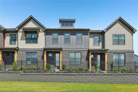 New construction Townhouse house 307 Barracks Wy, Unit 886, Hoschton, GA 30548 plan Ivey - image