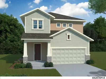 New construction Single-Family house 28780 Jujube Rd, Wesley Chapel, FL 33543 plan The Redwing - image