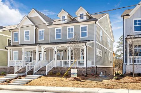 New construction Townhouse house 152 Palm St, Holly Springs, GA 30115 Walnut- photo 1 1