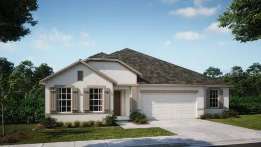 New construction Single-Family house 11224 Portsmouth St, Spring Hill, FL 34609 plan The Huntington - image