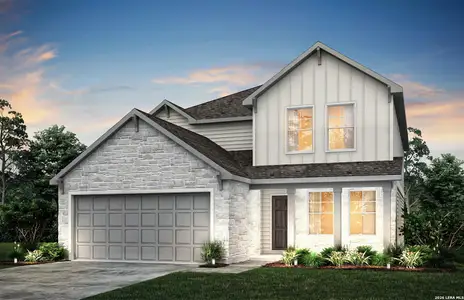New construction Single-Family house 12039 Mutton Busting Dr, San Antonio, TX 78254 plan Mesilla - image