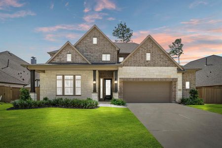New construction Single-Family house 8234 Mount Washburn Ln, Porter, TX 77365 Plan 3070- photo 0