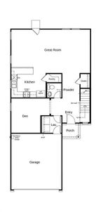 This floor plan features 3 bedrooms, 2 full baths, 1 half bath and over 2,200 square feet of living space.