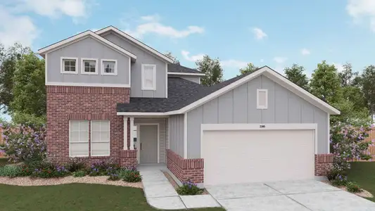 New construction Single-Family house 229 Seattle Slew Dr, Jarrell, TX 76537 plan Southfork - image