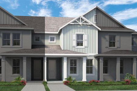 New construction Townhouse house 14010 Scarlet Aster Alley, Winter Garden, FL 34787 Edison- photo 0