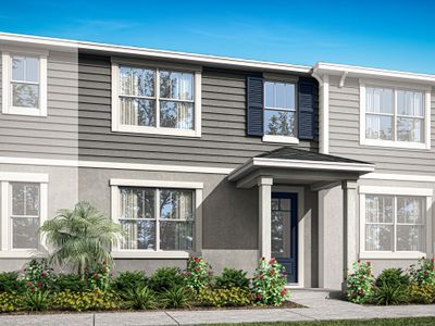 New construction Townhouse house 9662 Peace Drive, Orlando, FL 32832 Aurora- photo 0